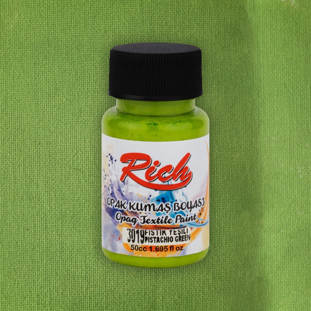 Farba do tkanin Opaque - Rich - Pistachio Green, 50 ml