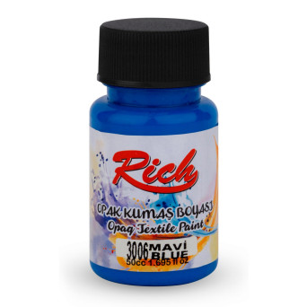 Farba do tkanin Opaque - Rich - Blue, 50 ml