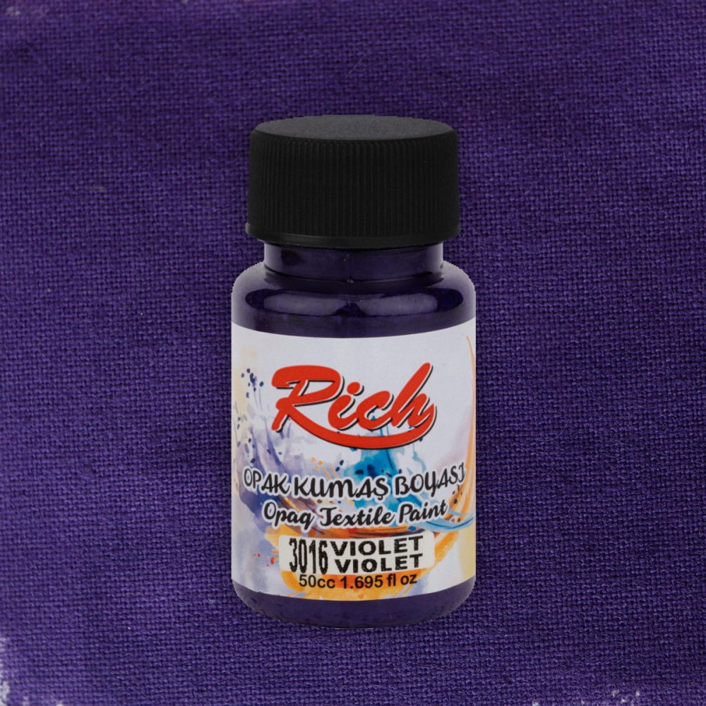 Farba do tkanin Opaque - Rich - Violet, 50 ml
