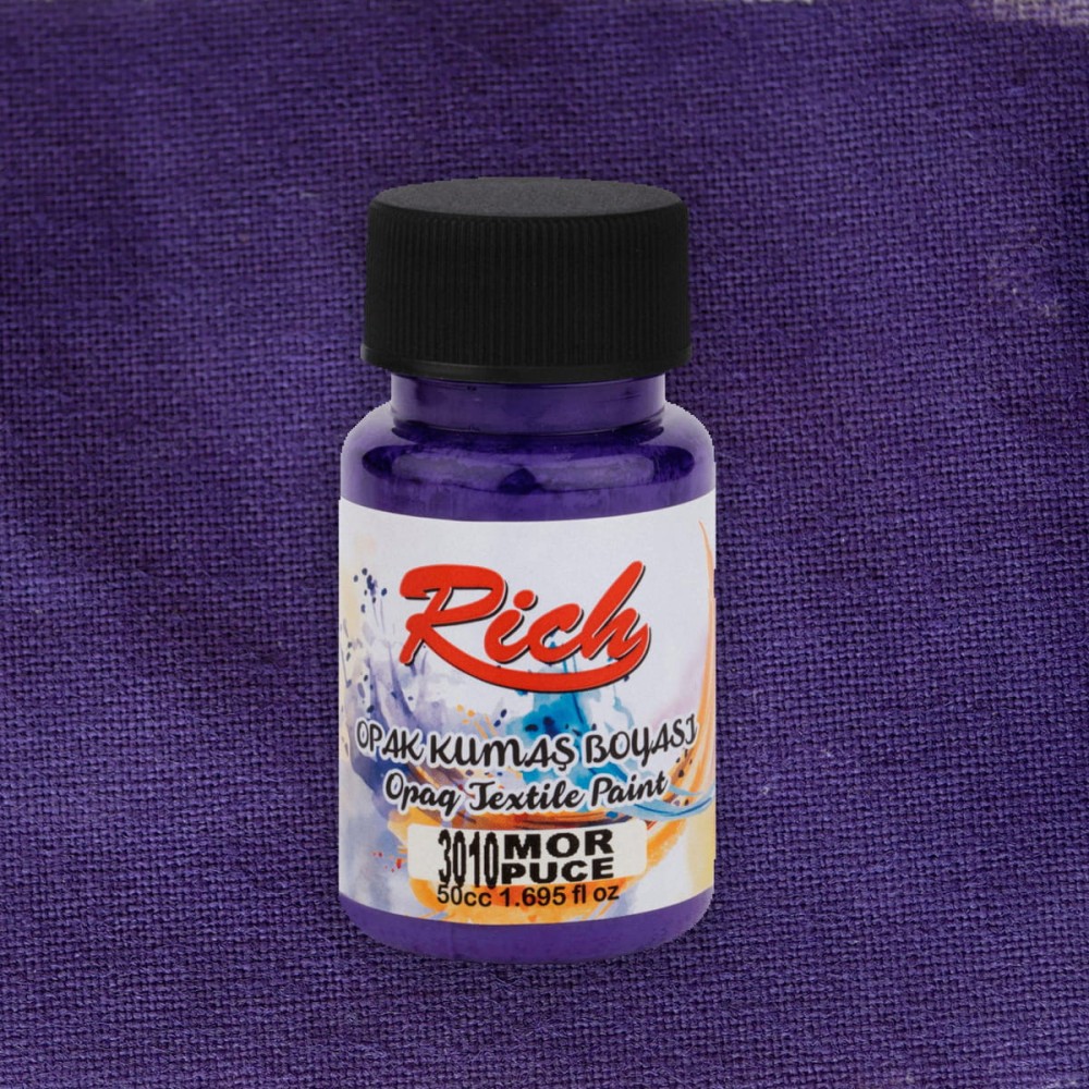 Fabric paint Opaque - Rich - Puce, 50 ml