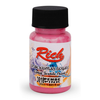 Farba do tkanin Opaque - Rich - Pink, 50 ml
