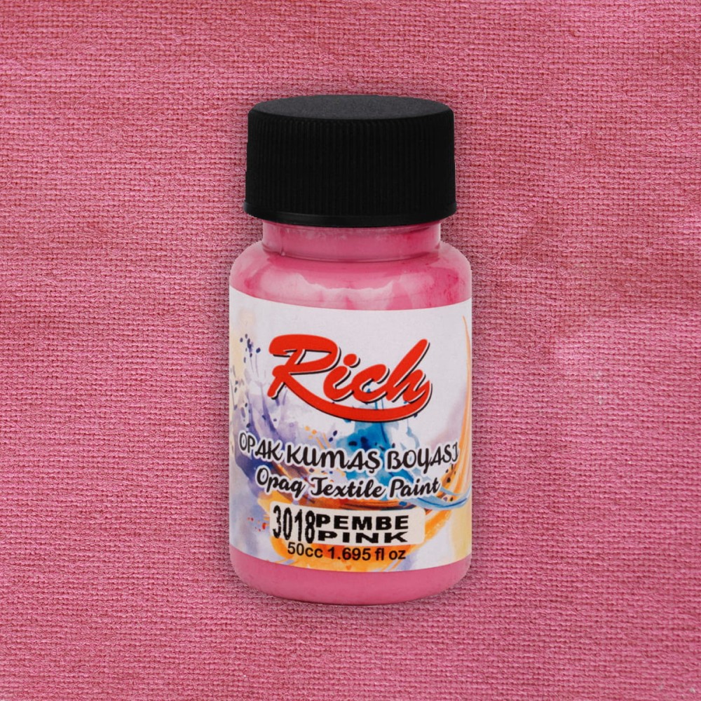 Farba do tkanin Opaque - Rich - Pink, 50 ml