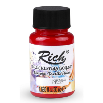 Fabric paint Opaque - Rich - Red, 50 ml