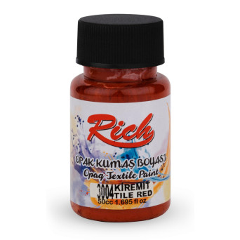 Fabric paint Opaque - Rich - Tile Red, 50 ml