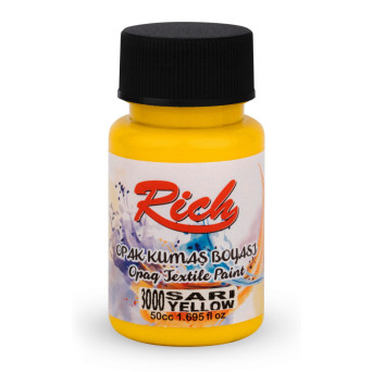 Farba do tkanin Opaque - Rich - Yellow, 50 ml