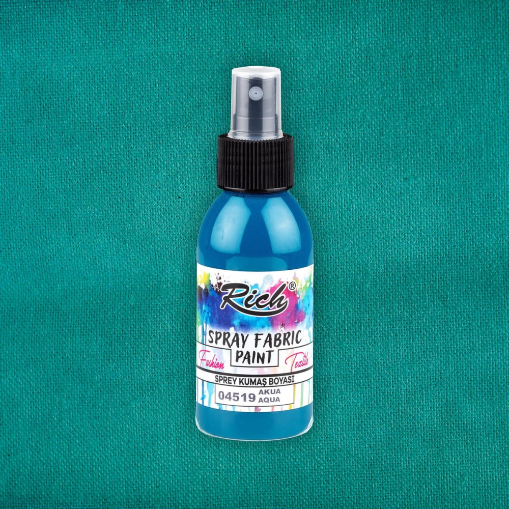 Fabric spray paint - Rich - Aqua, 100 ml