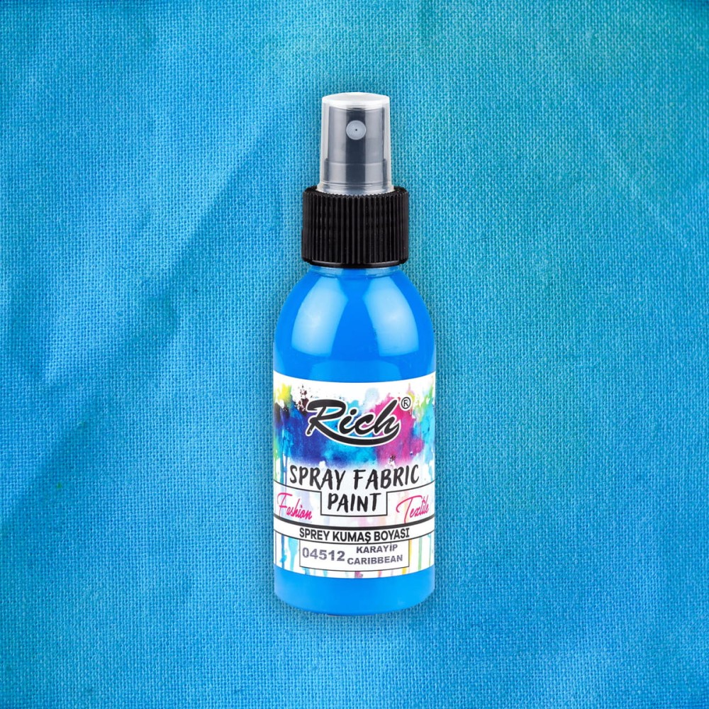 Farba do tkanin w sprayu - Rich - Caribbean, 100 ml