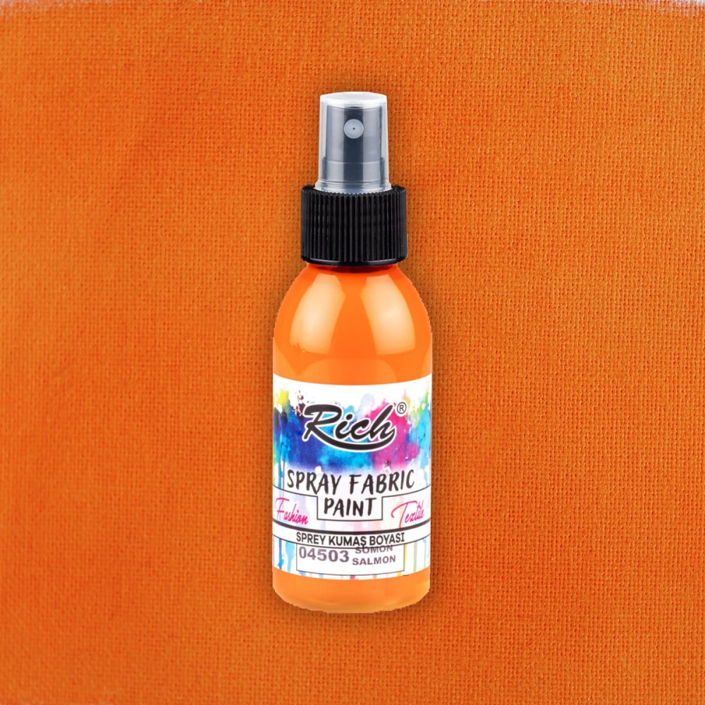 Farba do tkanin w sprayu - Rich - Salmon, 100 ml