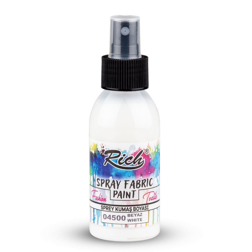 Farba do tkanin w sprayu - Rich - White, 100 ml