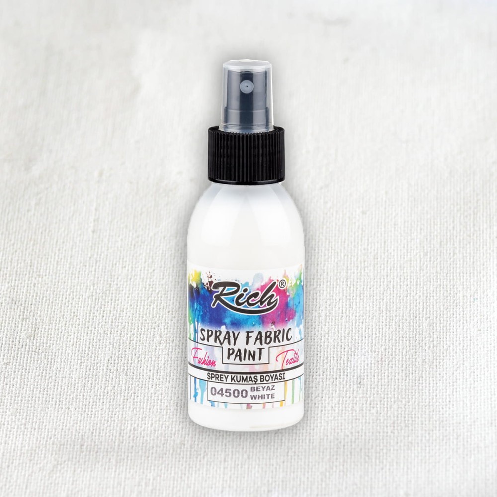Farba do tkanin w sprayu - Rich - White, 100 ml