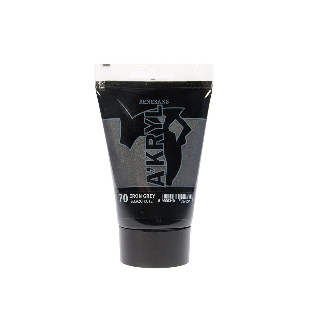 Acrylic paint A'kryl - Renesans - iron grey, 100 ml