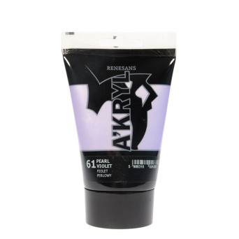 Acrylic A'kryl paint - Renesans - pearl violet, 100 ml