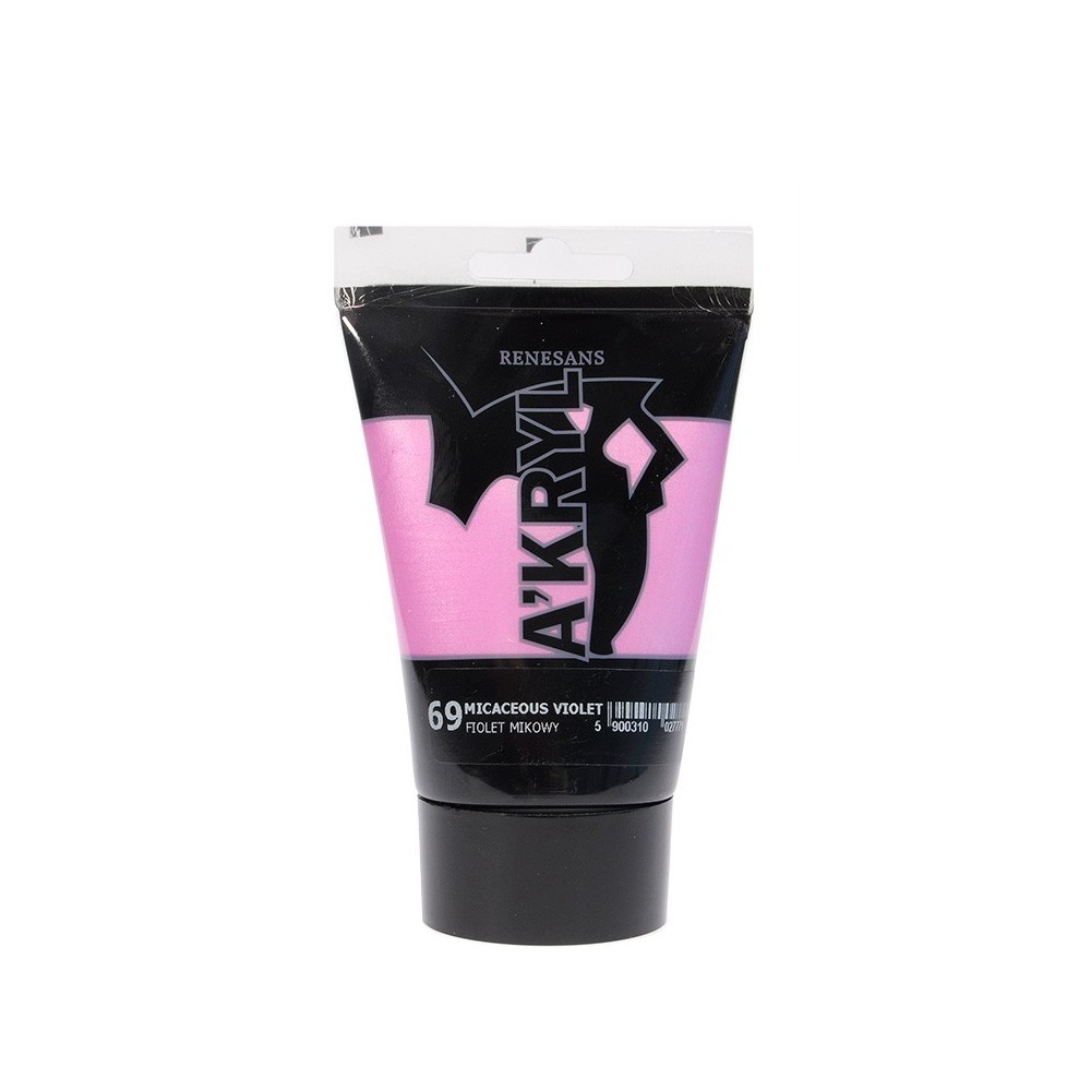 Acrylic A'kryl paint - Renesans - micaceous violet, 100 ml