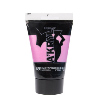 Acrylic A'kryl paint - Renesans - micaceous violet, 100 ml