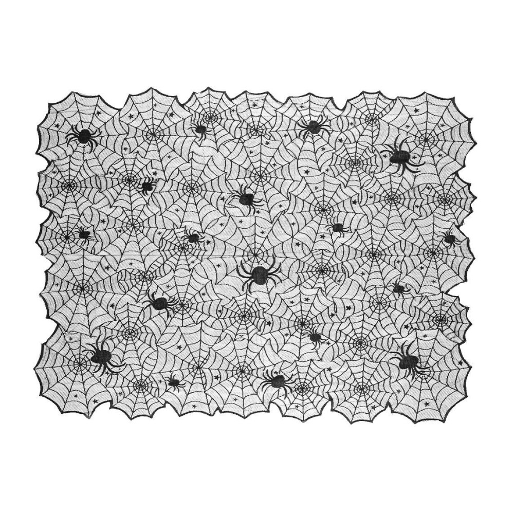 Halloween tablecloth Spider Web - black, 135 x 180 cm