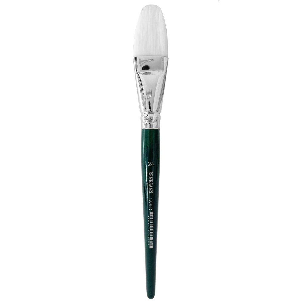 Cat's tongue, synthetic, 1007FR series brush - Renesans - short handle, no. 24