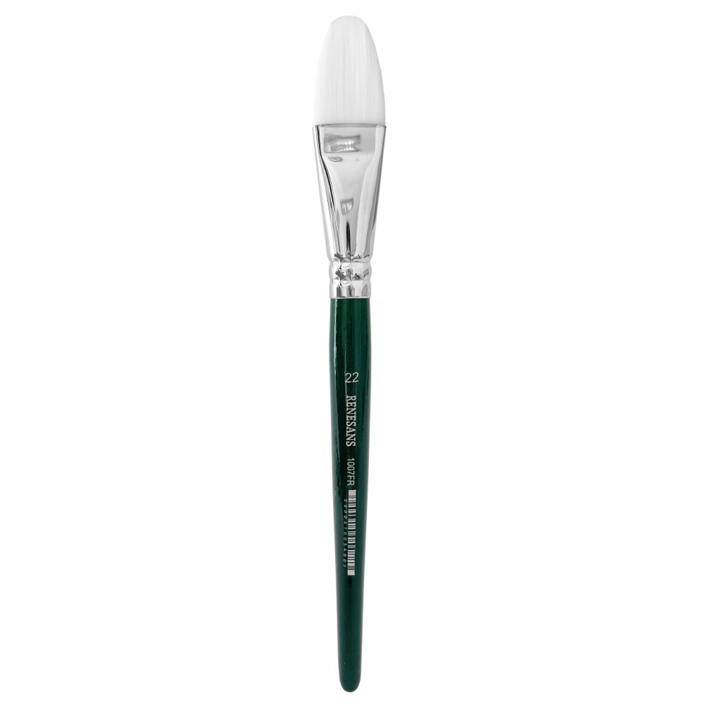 Cat's tongue, synthetic, 1007FR series brush - Renesans - short handle, no. 22