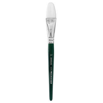 Cat's tongue, synthetic, 1007FR series brush - Renesans - short handle, no. 22