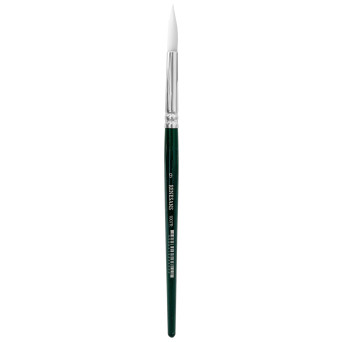 Round, synthetic, 1007FR series brush - Renesans - short handle, no. 9