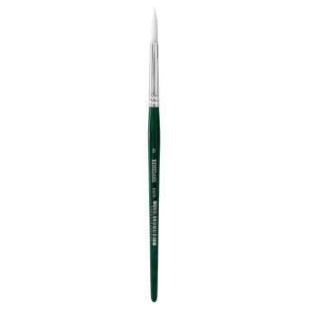 Round, synthetic, 1007FR series brush - Renesans - short handle, no. 8