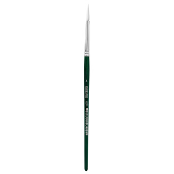 Round, synthetic, 1007FR series brush - Renesans - short handle, no. 4