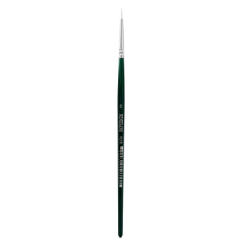 Round, synthetic, 1007FR series brush - Renesans - short handle, no. 0