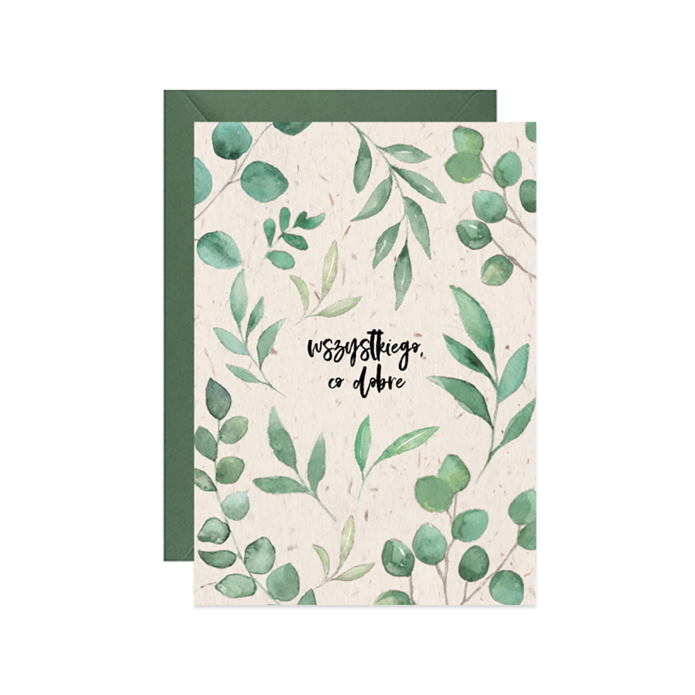 Kartka okolicznościowa - Paperwords - Eukaliptus, A6
