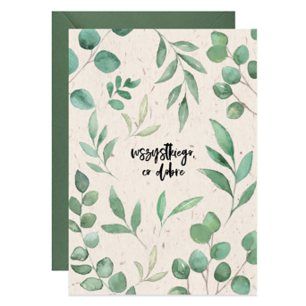 Greeting card - Paperwords - Eucalyptus, A6