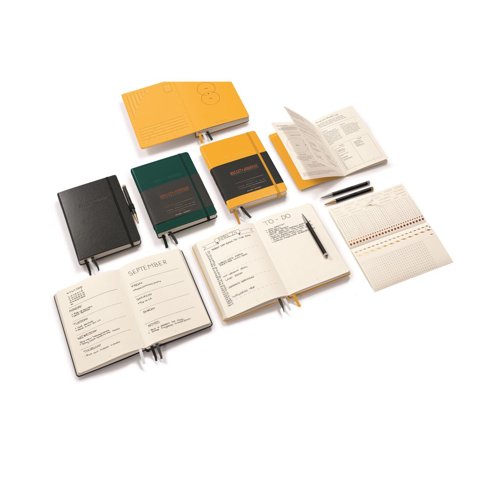 Bullet Journal Notebook - Leuchtturm1917 - Yellow, dotted, 80 g, A5