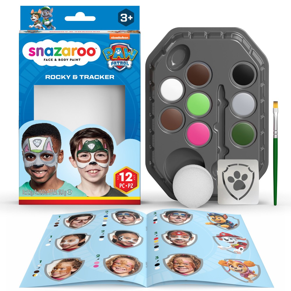 Face paint kit Rocky & Tracker - Snazaroo - 12 pcs.