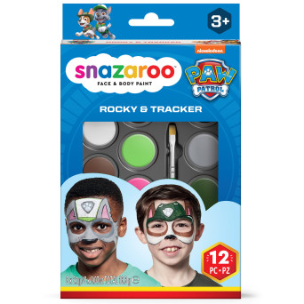 Zestaw do malowania twarzy Rocky i Tracker - Snazaroo - 12 szt.