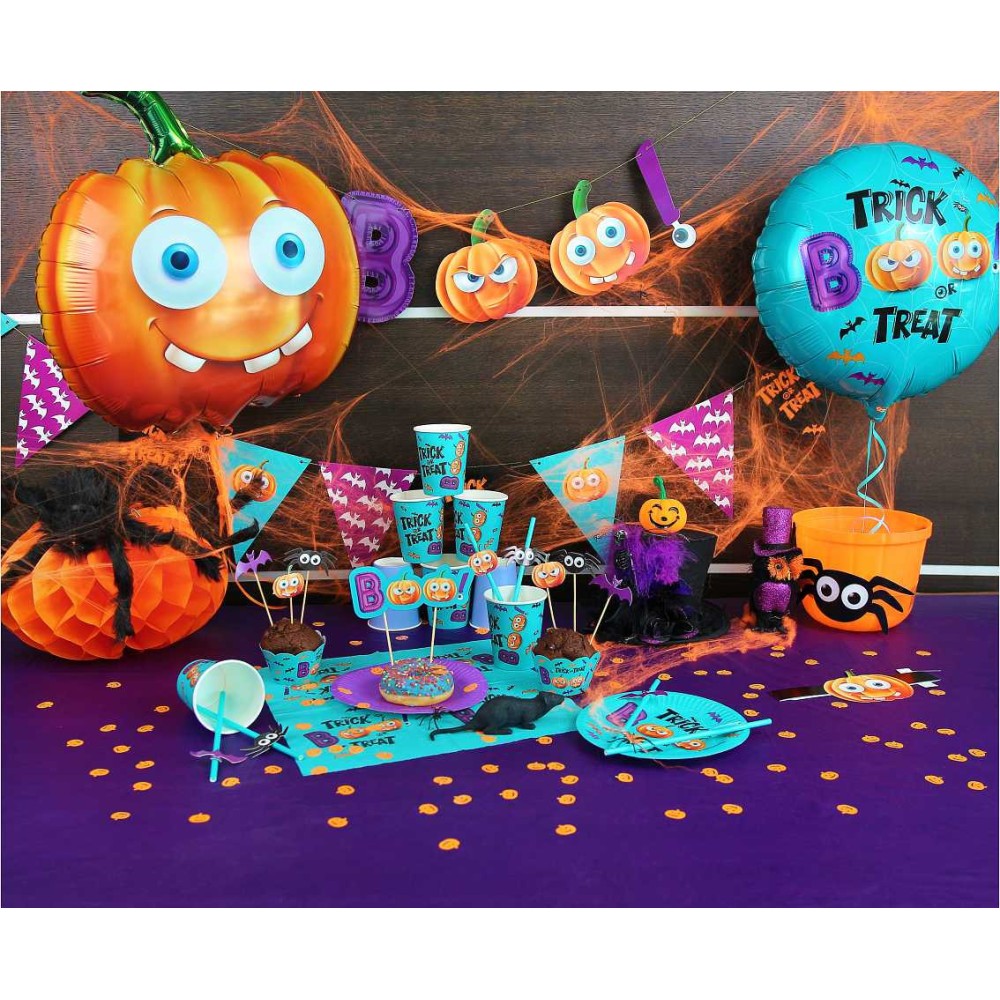 Balon foliowy halloweenowy Boo! Trick or Treat - 36 cm