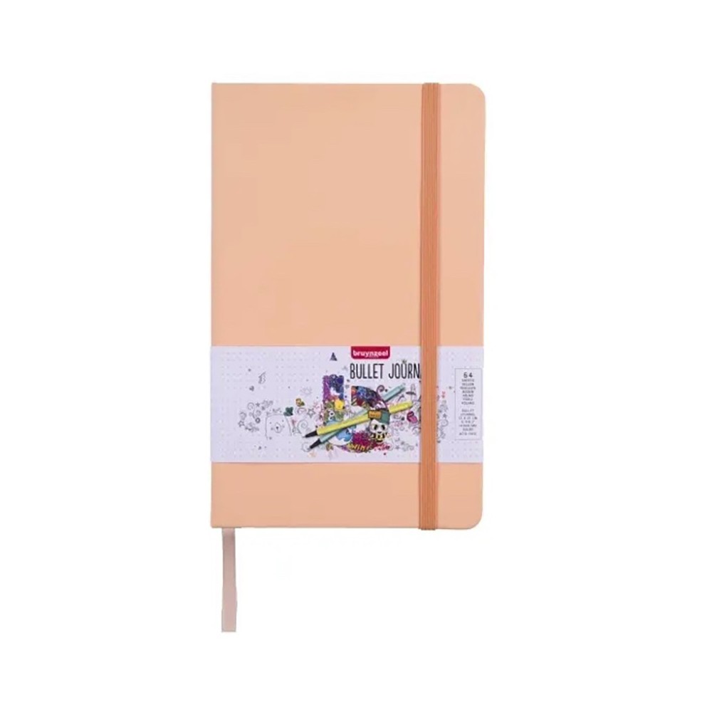 Bullet Journal - Bruynzeel - Peach, dotted, 140 g, 13 x 21 cm, 64 sheets