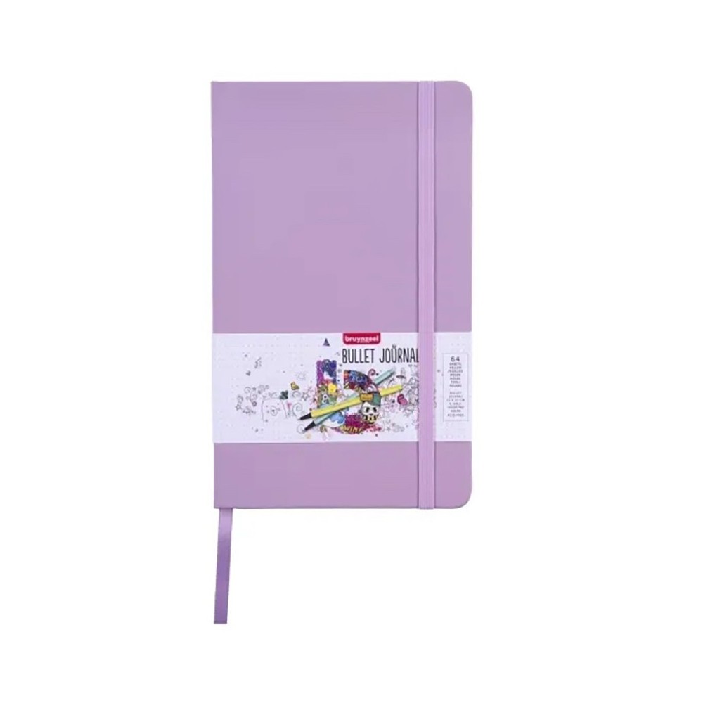 Bullet Journal - Bruynzeel - violet, dotted, 140 g, 13 x 21 cm, 64 sheets