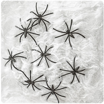 Halloween spiderweb with spiders - DpCraft - white, 80 g