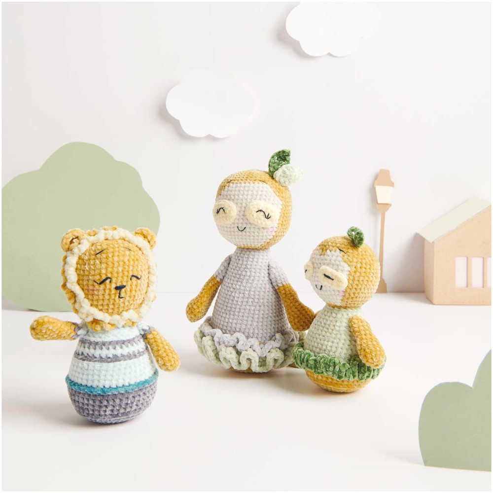 Ricorumi Nilli Nilli chenille yarn - Rico Design - Grey, 25 g