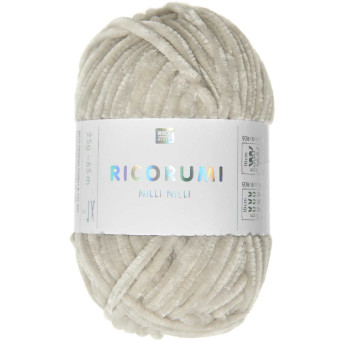 Ricorumi Nilli Nilli chenille yarn - Rico Design - Ecru, 25 g