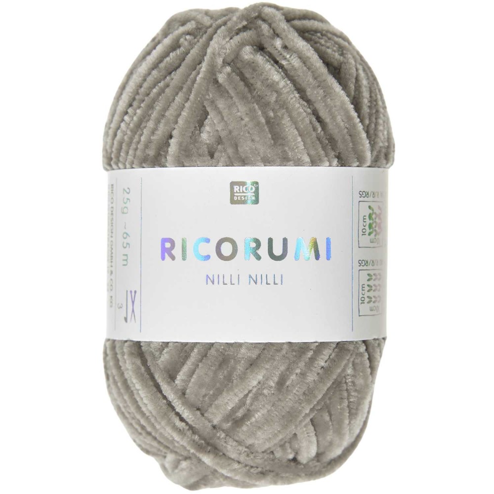 Włóczka szenilowa Ricorumi Nilli Nilli - Rico Design - Beige, 25 g