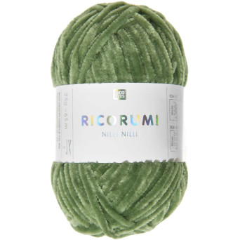 Ricorumi Nilli Nilli chenille yarn - Rico Design - Green, 25 g