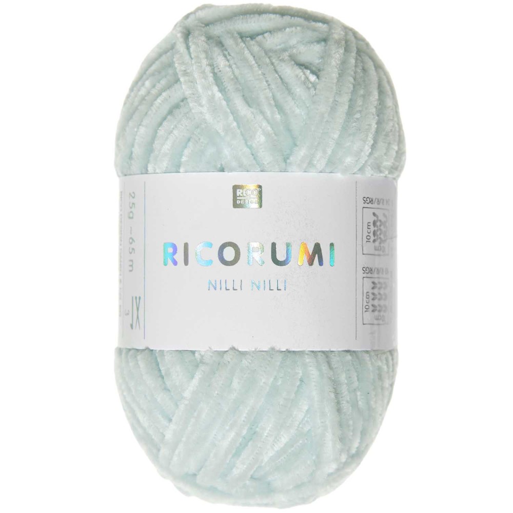 Włóczka szenilowa Ricorumi Nilli Nilli - Rico Design - Ice Blue, 25 g