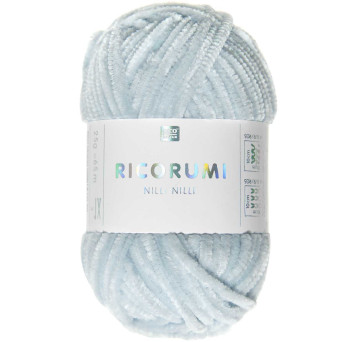 Włóczka szenilowa Ricorumi Nilli Nilli - Rico Design - Light Blue, 25 g