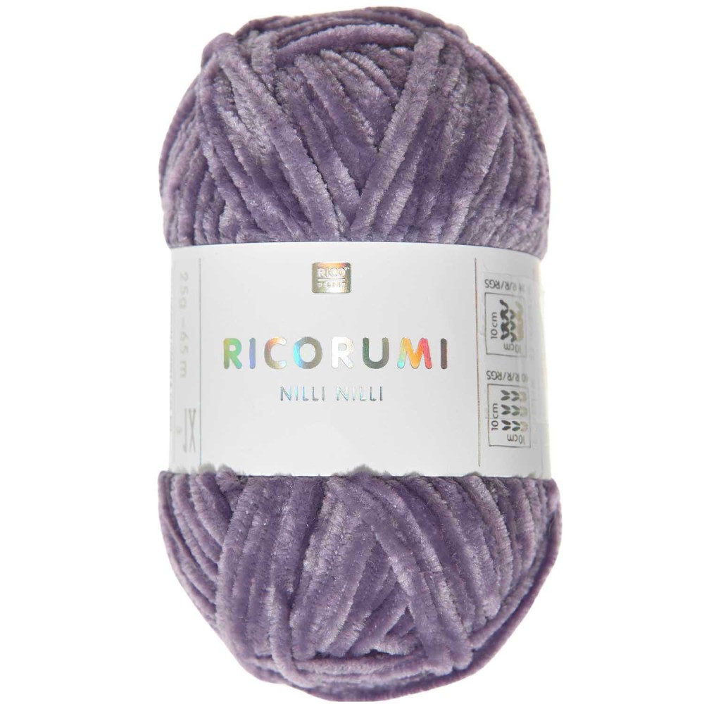 Włóczka szenilowa Ricorumi Nilli Nilli - Rico Design - Purple, 25 g