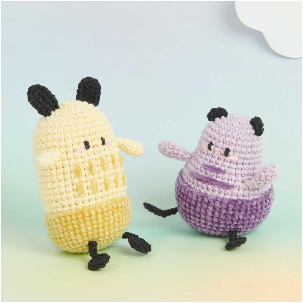 Ricorumi Nilli Nilli chenille yarn - Rico Design - Purple, 25 g