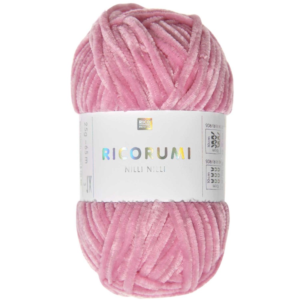 Ricorumi Nilli Nilli chenille yarn - Rico Design - Fuchsia, 25 g