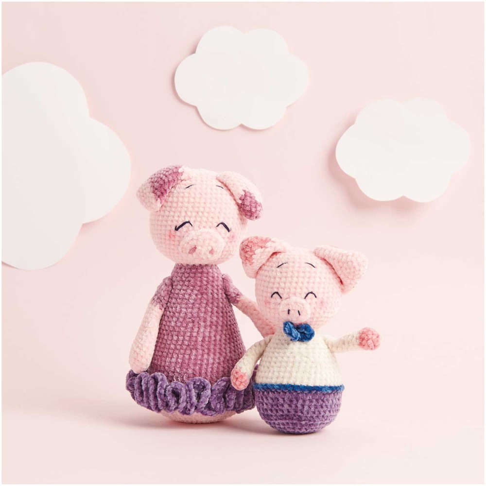 Ricorumi Nilli Nilli chenille yarn - Rico Design - Salmon, 25 g