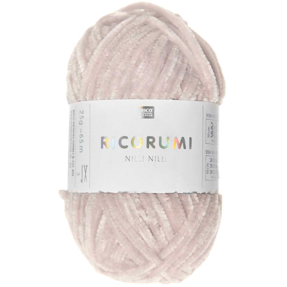 Włóczka szenilowa Ricorumi Nilli Nilli - Rico Design - Powder, 25 g