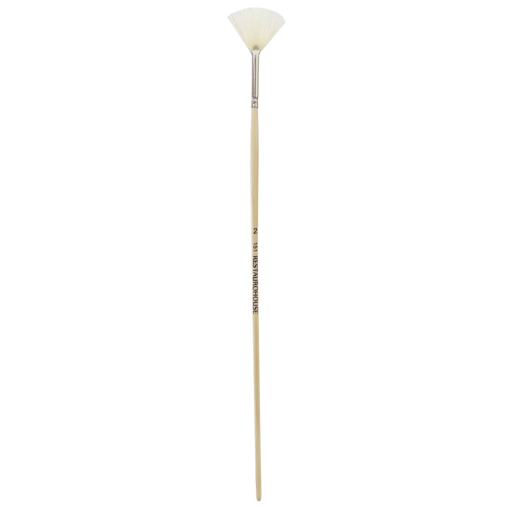 Fan, natural, hog bristles 151 series brush - Restaurohouse - no. 2