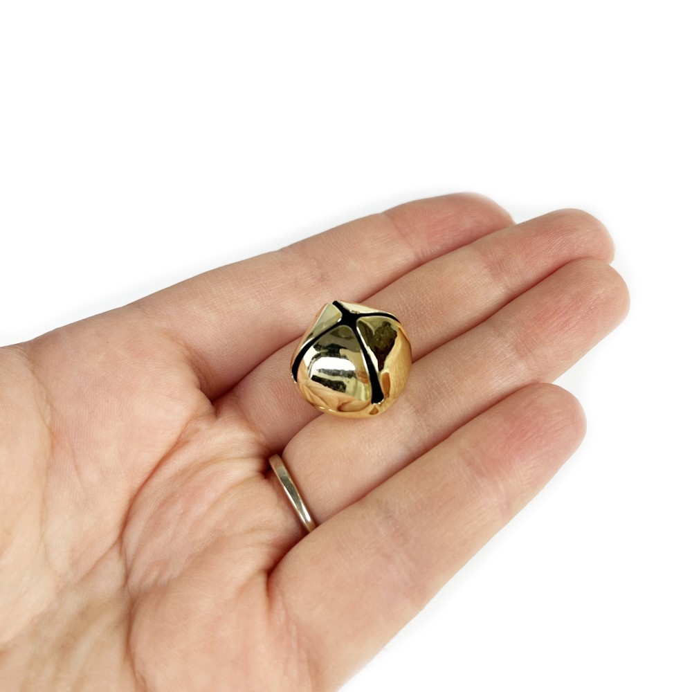 Metal bells - gold, 1,5 x 2 cm, 16 pcs.