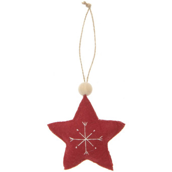 Felt pendant Star - Rico Design - 8 x 2 x 8 cm