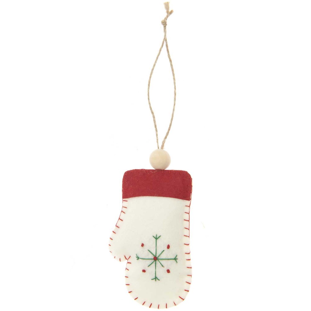 Zawieszka filcowa Rękawiczka - Rico Design - 9 x 2,5 x 5,5 cm